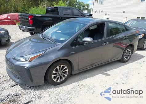 2019 Toyota Prius Xle z USA, uszkodzony, nr VIN JTDKARFU1K3073965